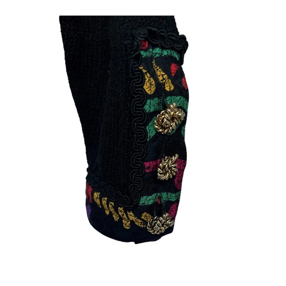 Anne Crimmins For Umi Collection Womens Size Medium Vintage 80s Sweater Cardigan - Picture 3 of 5